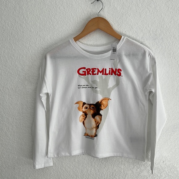 Gremlins Gizmo Long Sleeve Crop Top - Picture 4 of 8